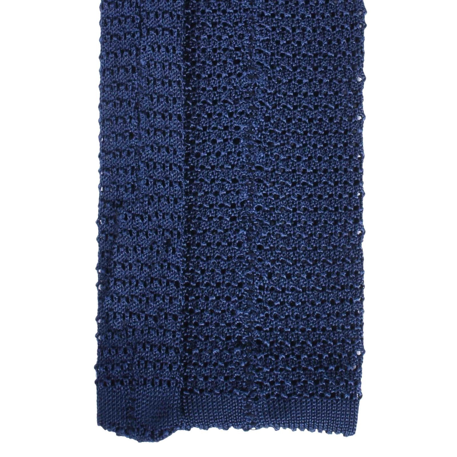 Cravatta in Maglia - NAVY BLUE CROCHET