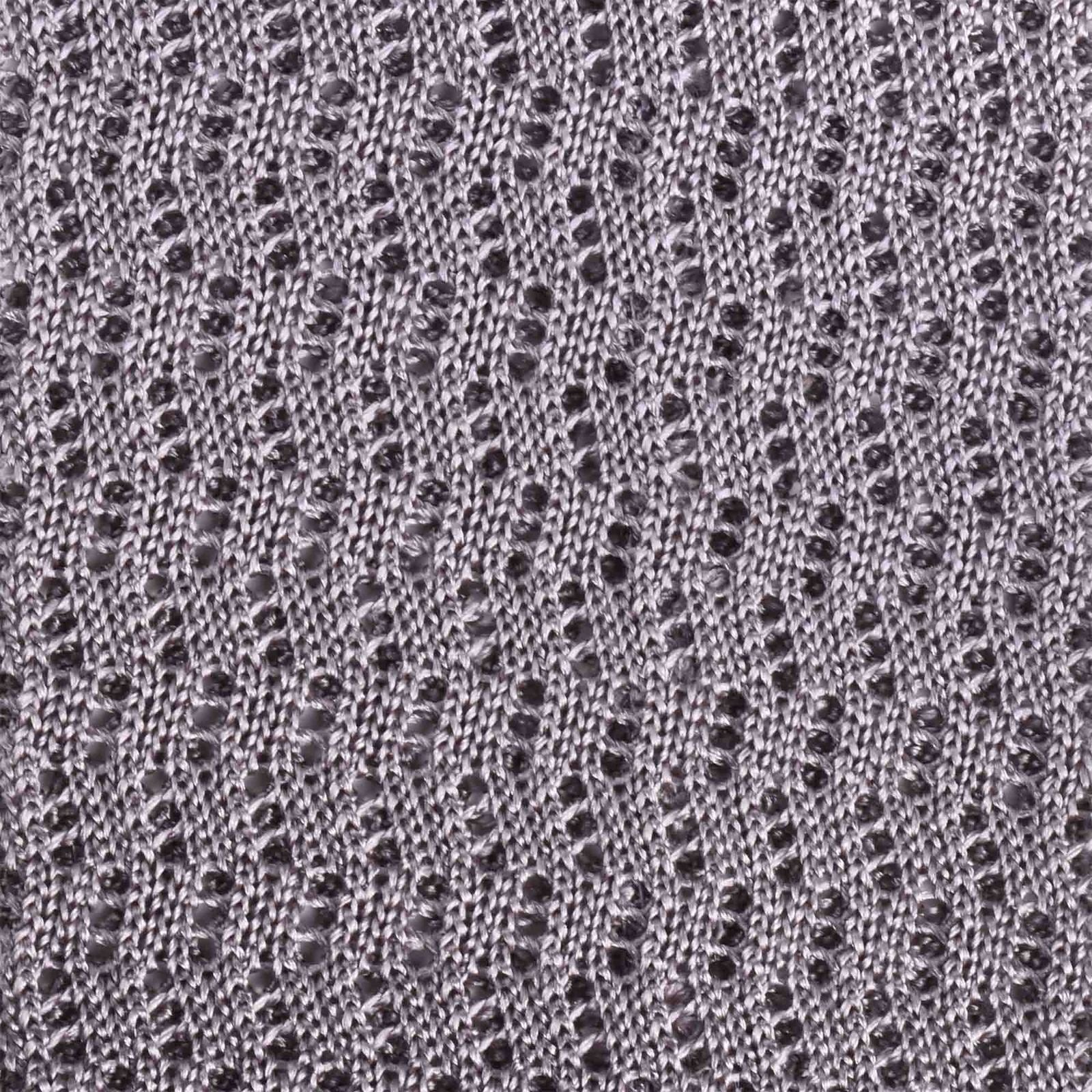 Cravatta in Maglia - LIGHT GREY V POINT