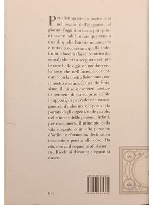 Libro - TRATTATO DELLA VITA ELEGANTE