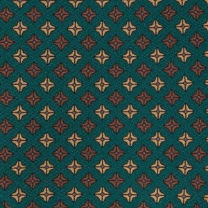 Cravatta in Seta - GREEN PATTERNS SQUARE