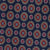 Cravatta in Seta - NAVY BLUE PATTERNS ROUND