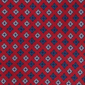 Cravatta in Seta - RED PATTERNS SQUARE