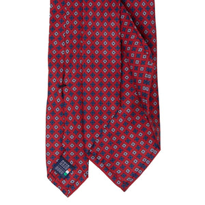 Cravatta in Seta - RED PATTERNS SQUARE