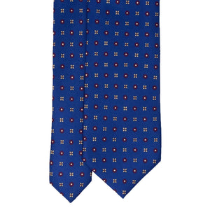 Cravatta in Seta - ROYAL BLUE PATTERNS SQUARE