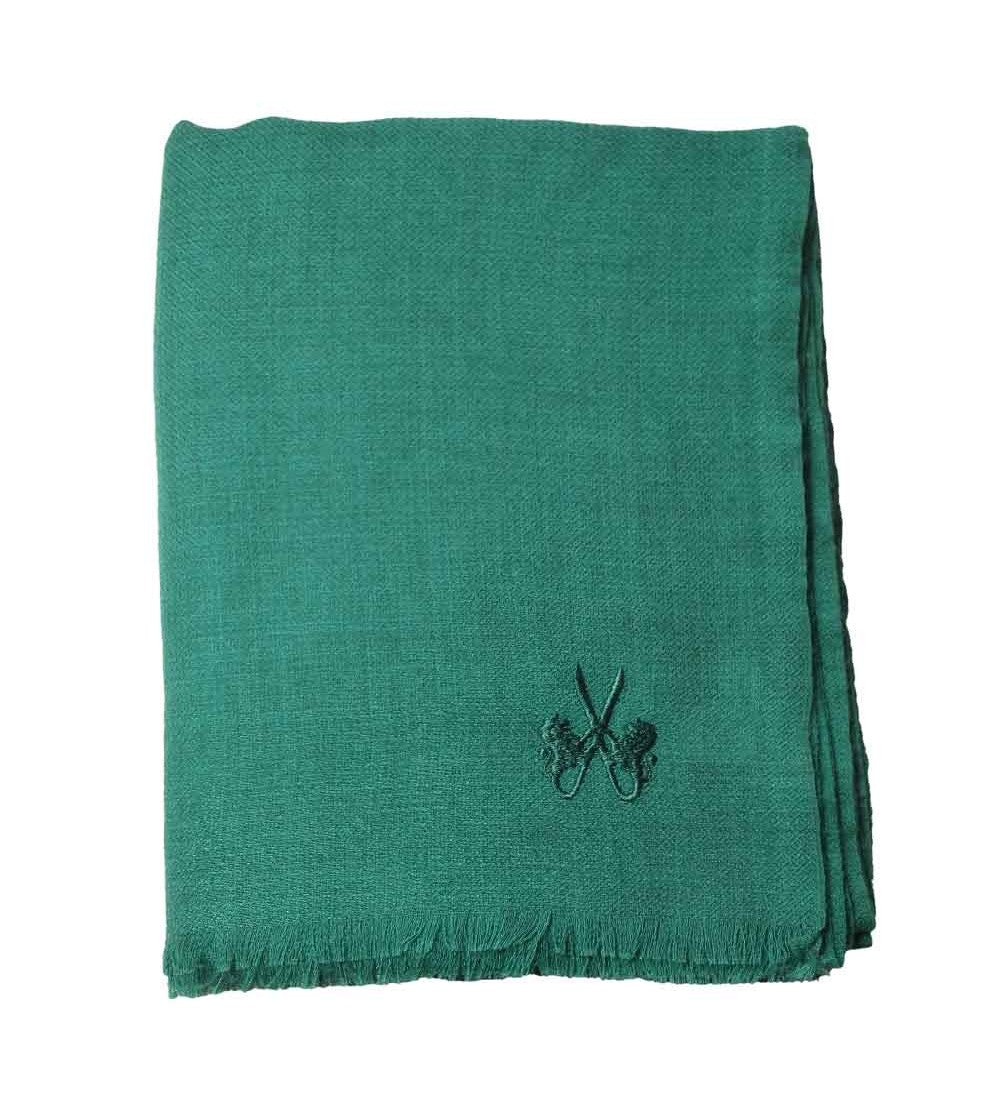Sciarpa in Cashmere – EMERALD GREEN DIAMOND