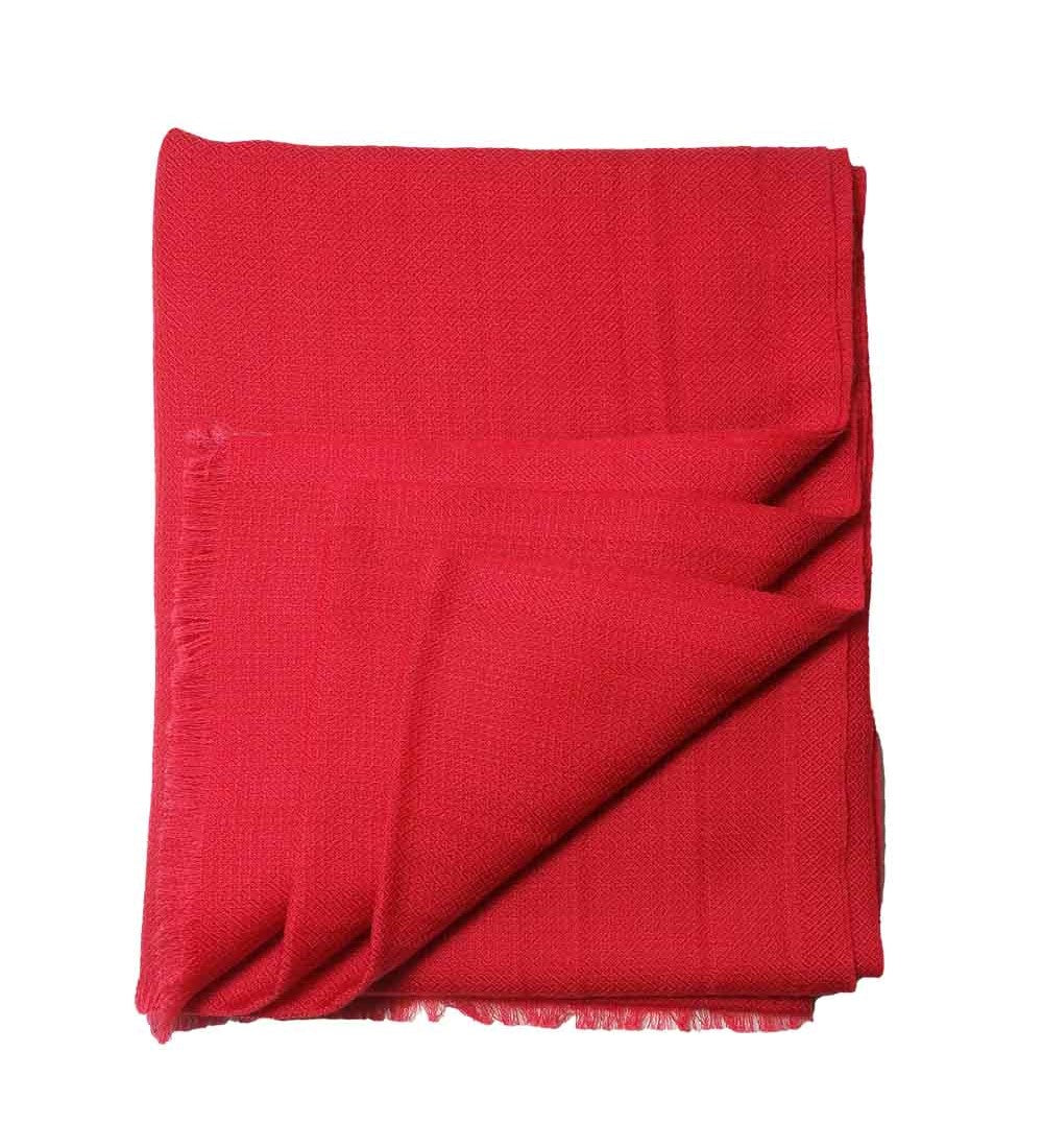 Sciarpa in Cashmere – CHERRY RED DIAMOND