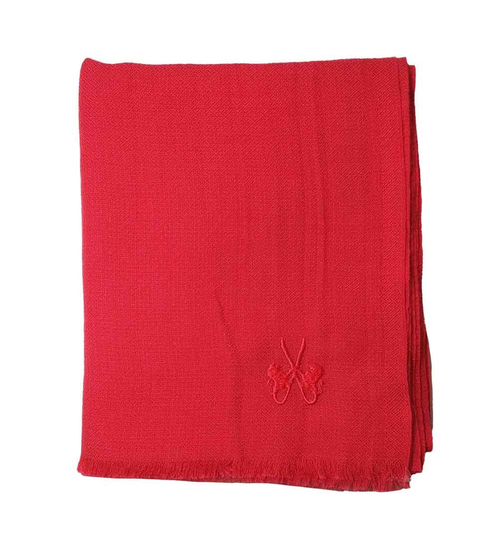 Sciarpa in Cashmere – CHERRY RED DIAMOND